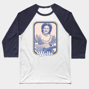 Kitty Wells // Retro Style Country Artist Fan Design Baseball T-Shirt